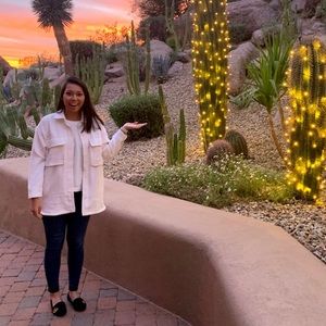 Abercrombie and Fitch Shacket Cream S